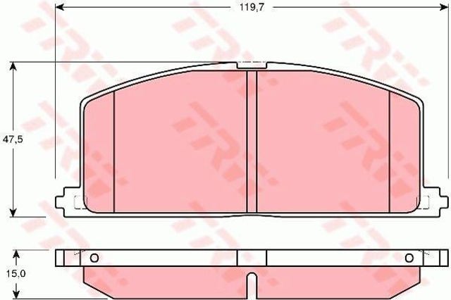 GDB3184 Передние тормозные колодки купить Ровно
