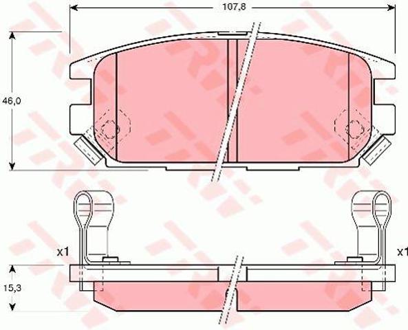 GDB3199 TRW Колодки тормозные задние дисковые купить в Запорожье