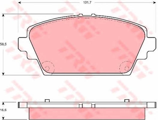 GDB3291 Колодки тормозные передние дисковые купить Полтава