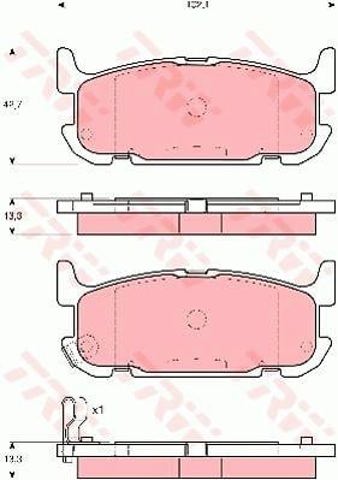 GDB3318 Колодки тормозные задние дисковые купить Харьков