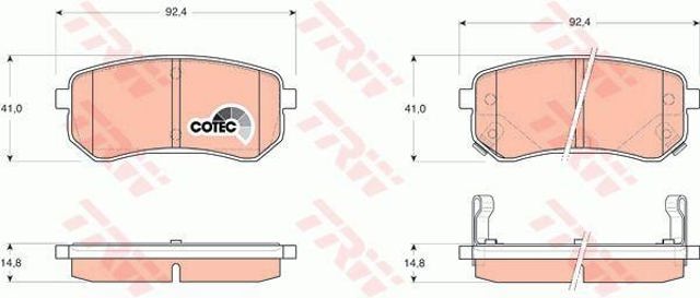 GDB3370 Задние тормозные колодки купить Кривой Рог
