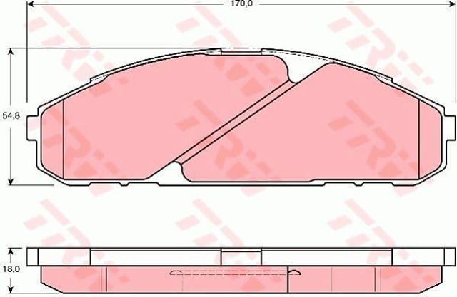 TRW GDB3394 Колодки тормозные передние дисковые в наличии Каменское