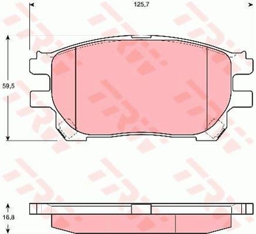 TRW GDB3414 Передние тормозные колодки в наличии Черкассы