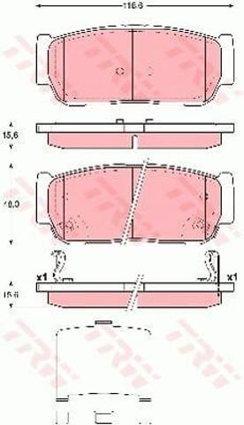 GDB3417 Колодки тормозные задние дисковые купить Павлоград
