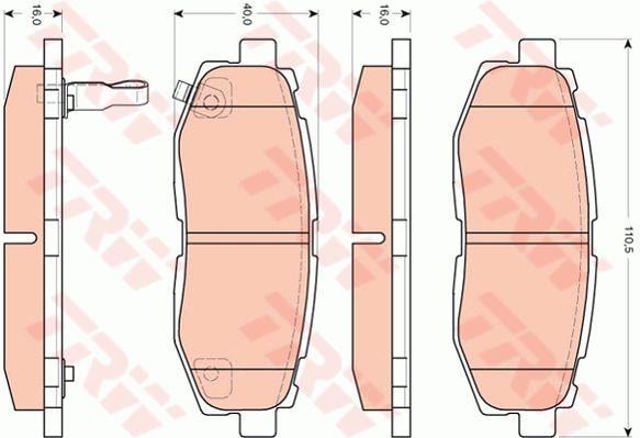 GDB3442 Колодки тормозные задние дисковые купить Николаев