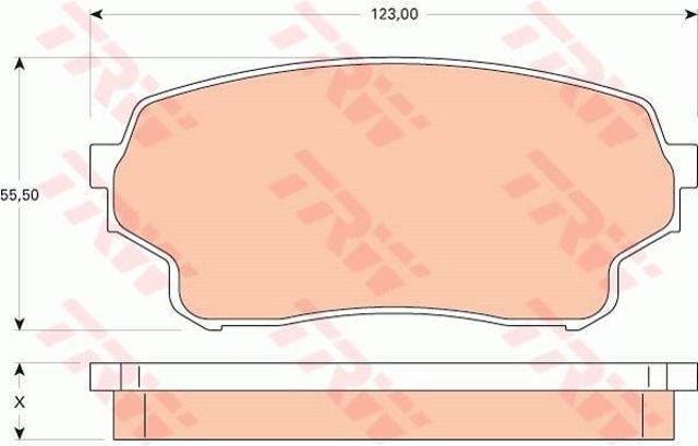 TRW GDB3490 Колодки тормозные передние дисковые в наличии Каменское