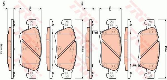 TRW GDB3503 Колодки тормозные передние дисковые в наличии Житомир