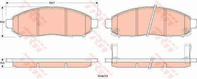 GDB3520 TRW Колодки тормозные передние дисковые купить в Полтава
