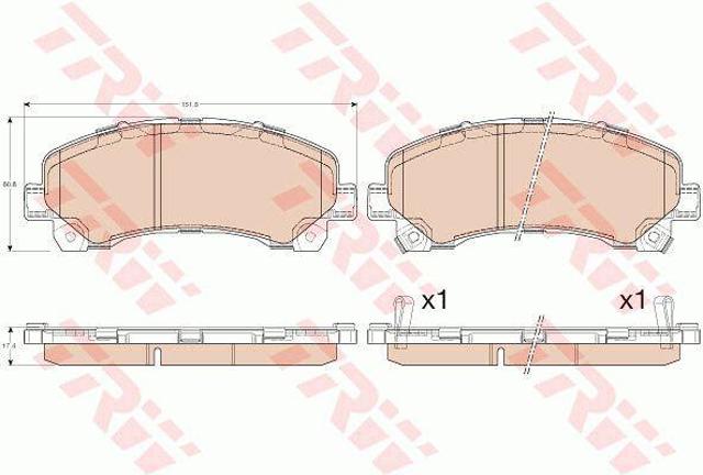 GDB3545 Колодки тормозные передние дисковые купить Львов