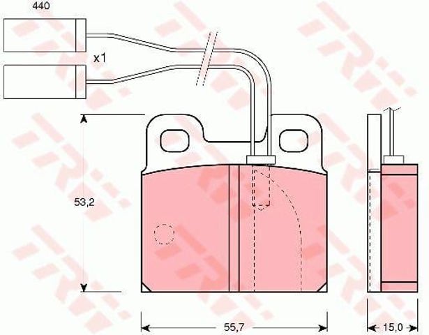 Sapatas do freio traseiras de disco Alfa Romeo Giulietta 116