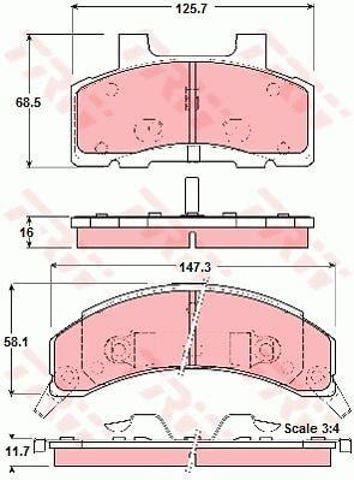 GDB4005 Колодки тормозные передние дисковые купить Ужгород