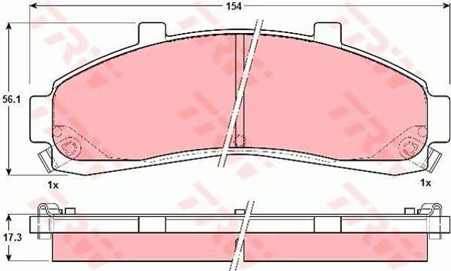 GDB4010 Колодки тормозные передние дисковые купить Каменское