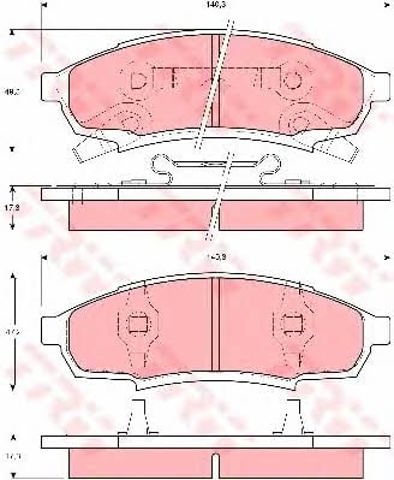 GDB4014 Колодки тормозные передние дисковые купить Киев