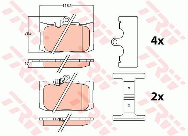 GDB4460 Колодки тормозные передние дисковые купить Чернигов