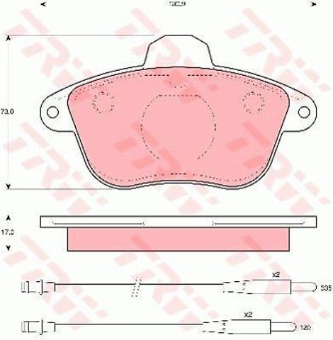GDB796 Колодки тормозные передние дисковые купить Киев