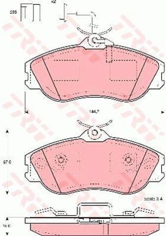 GDB816 Передние тормозные колодки купить Запорожье