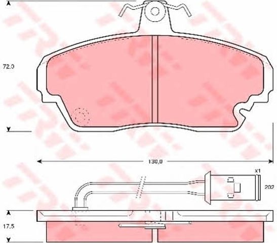 GDB851 Колодки тормозные передние дисковые купить Харьков