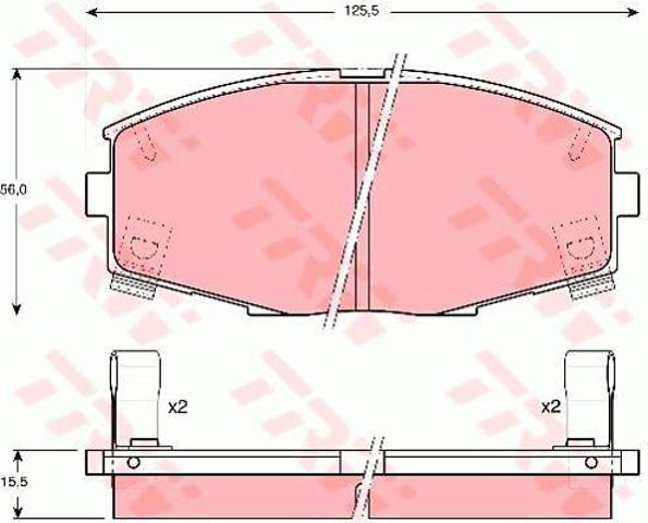 GDB880 Передние тормозные колодки купить Николаев