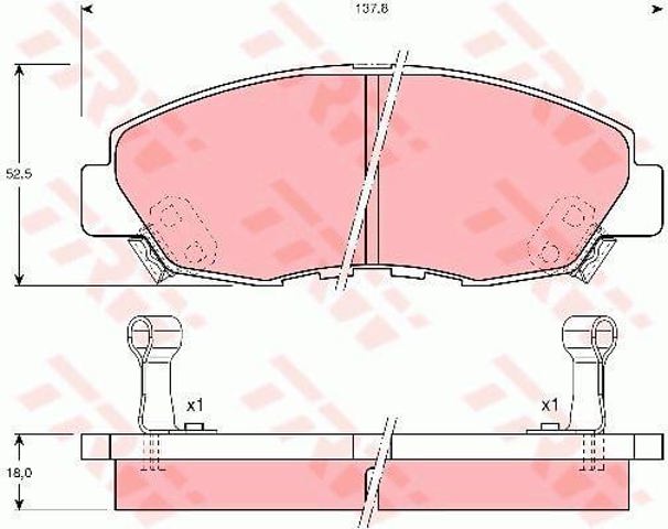 GDB894 Передние тормозные колодки купить Павлоград