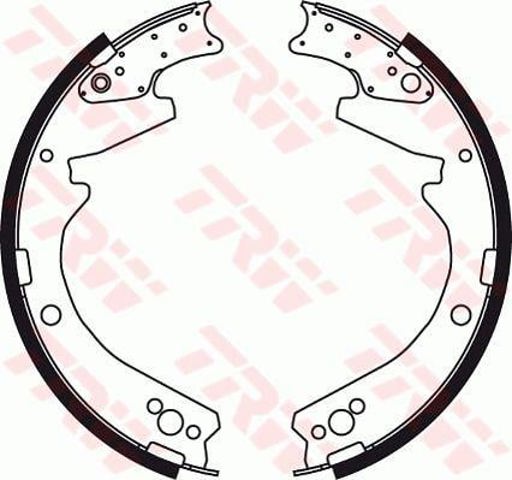 Sapatas do freio traseiras de tambor Mitsubishi Canter 6 FE5, FE6