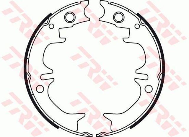 Sapatas do freio de estacionamento Toyota Camry 3 V10