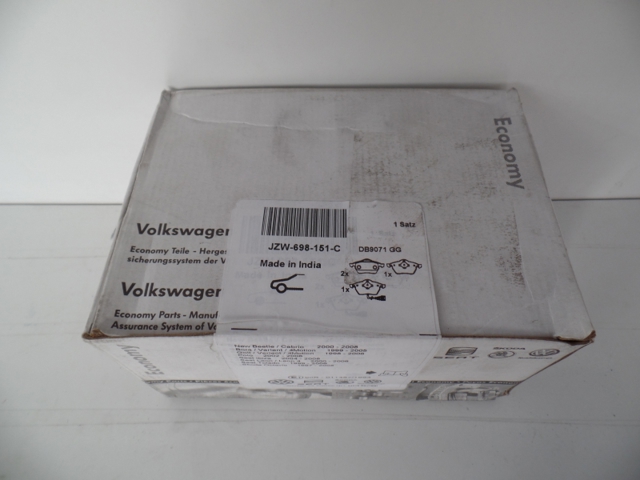 JZW698151C Колодки тормозные передние дисковые купить Винница