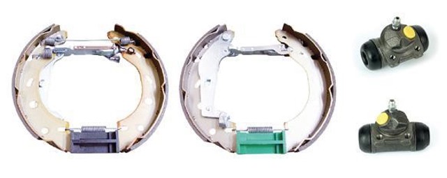 BREMBO K50005 Колодки тормозные задние барабанные, в сборе с цилиндрами, комплект в наличии Днепр