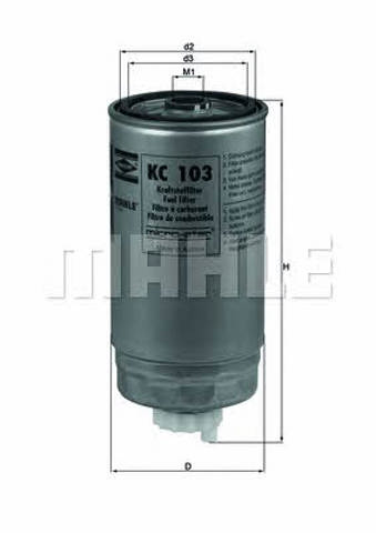 MAHLE KC103 Топливный фильтр в наличии Тернополь