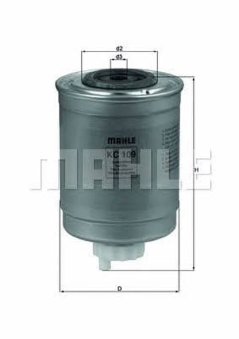 MAHLE KC109 Топливный фильтр в наличии Ирпень