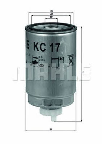 KC17D MAHLE Топливный фильтр купить в Ужгород