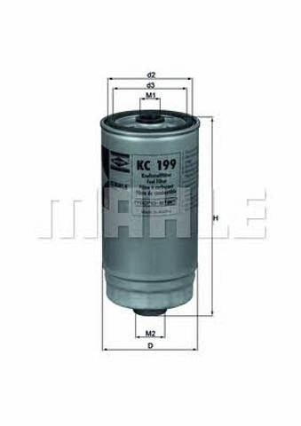 KC199 MAHLE Топливный фильтр купить в Харьков