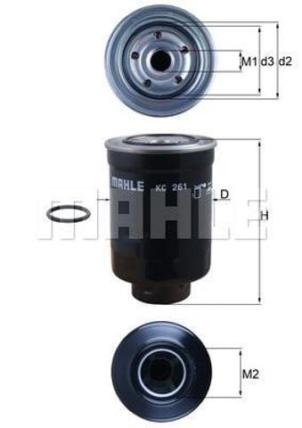 KC261D MAHLE Фильтр топливный купить в Одесса