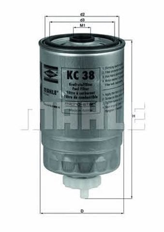 KC38 MAHLE Топливный фильтр купить в Хмельницкий