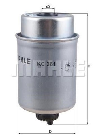 KC381 Фильтр топливный купить Львов