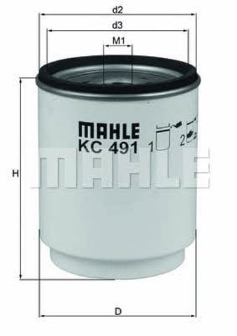 MAHLE KC491D Фильтр топливный в наличии Черкассы