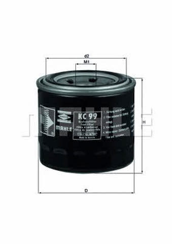 MAHLE KC99 Топливный фильтр в наличии Тернополь