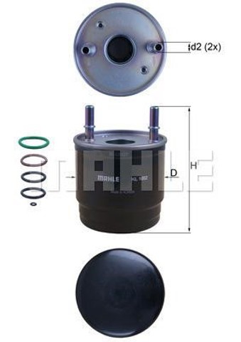 KL1002D MAHLE Топливный фильтр купить в Львов