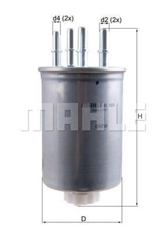 KL1026 MAHLE Топливный фильтр купить в Павлоград