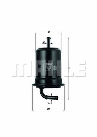 KL121 MAHLE Топливный фильтр купить в Ровно