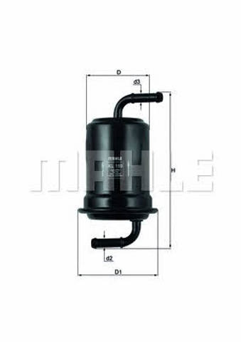 KL159 MAHLE Фильтр топливный купить в Житомир