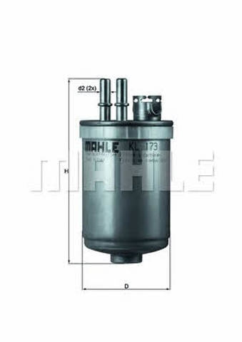KL173 MAHLE Фильтр топливный купить в Житомир