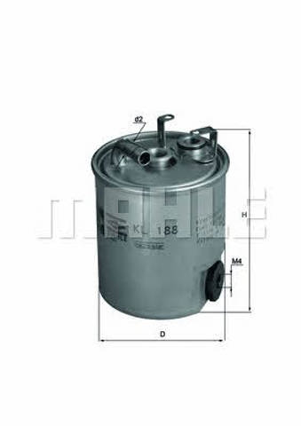 KL188 MAHLE Фильтр топливный купить в Ирпень