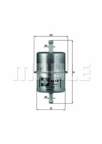 KL18OF MAHLE Топливный фильтр купить в Черкассы