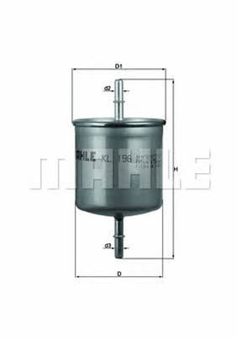 MAHLE KL196 Фильтр топливный в наличии Львов