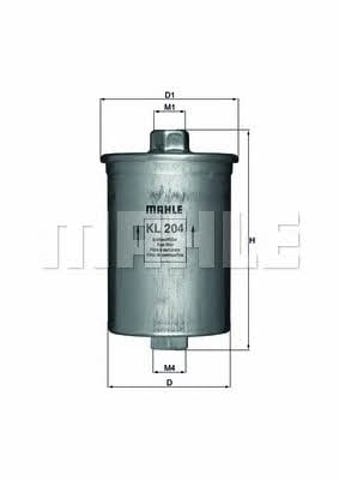 MAHLE KL204 Фильтр топливный в наличии Житомир
