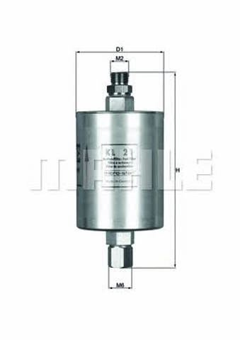 MAHLE KL21 Топливный фильтр в наличии Украина