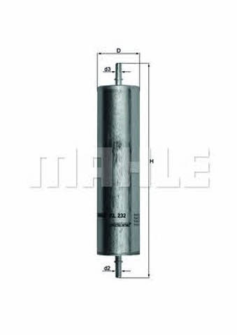 MAHLE KL232 Топливный фильтр в наличии Черкассы