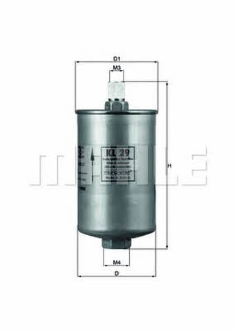 MAHLE KL29 Фильтр топливный в наличии Днепр