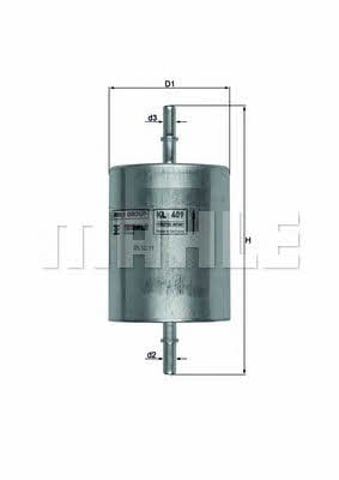 KL409 MAHLE Топливный фильтр купить в Киев