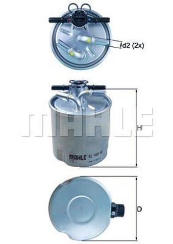 MAHLE KL44040 Фильтр топливный в наличии Львов